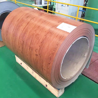 建筑用彩色涂层钢卷木纹装饰墙/电梯